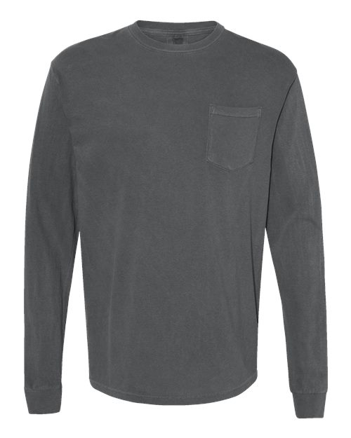 Comfort Colors C4410 Adult Heavyweight RSLong-Sleeve Pocket T-Shirt #color_PEPPER