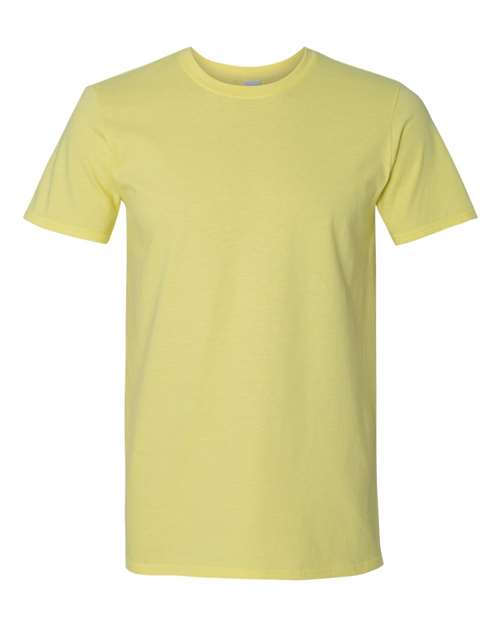 Gildan G640 Adult Softstyle 4.5 oz T-Shirt #color_CORNSILK