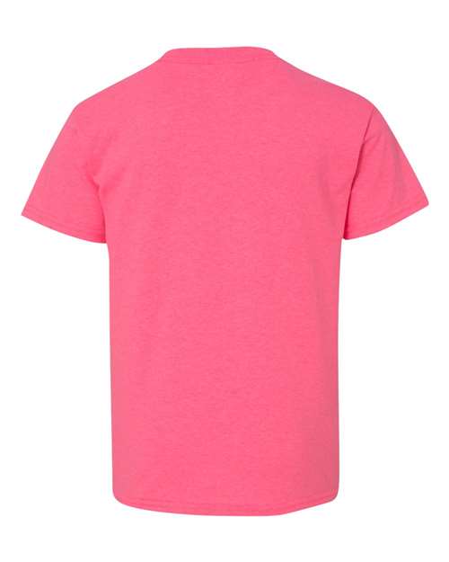 Gildan G500B Youth Heavy Cotton T-Shirt #color_SAFETY PINK