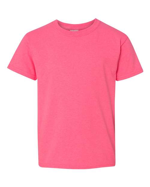 Gildan G500B Youth Heavy Cotton T-Shirt #color_SAFETY PINK