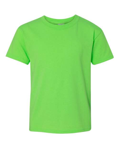 Gildan G500B Youth Heavy Cotton T-Shirt #color_NEON GREEN