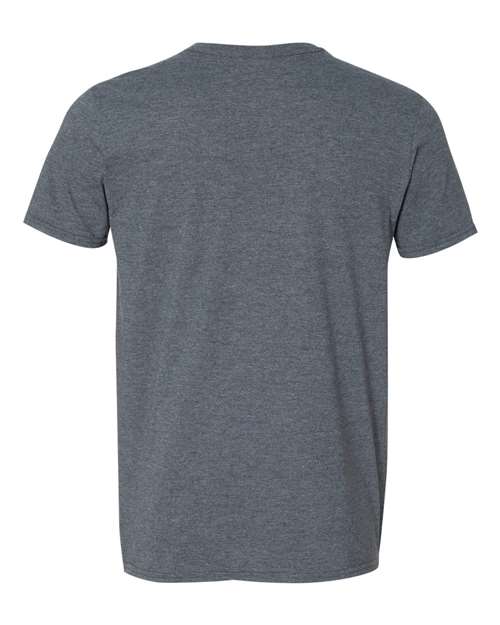 Gildan G64V Adult Softstyle V-Neck T-Shirt #color_DARK HEATHER