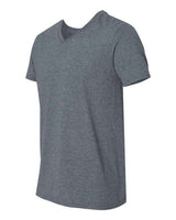 Gildan G64V Adult Softstyle V-Neck T-Shirt #color_DARK HEATHER
