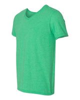 Gildan G64V Adult Softstyle V-Neck T-Shirt #color_HTHR IRISH GREEN