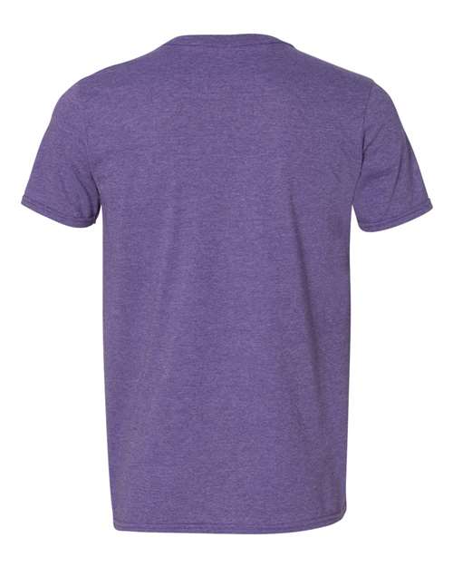 Gildan G64V Adult Softstyle V-Neck T-Shirt #color_HEATHER PURPLE