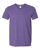 Gildan G64V Adult Softstyle V-Neck T-Shirt #color_HEATHER PURPLE