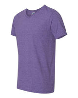Gildan G64V Adult Softstyle V-Neck T-Shirt #color_HEATHER PURPLE
