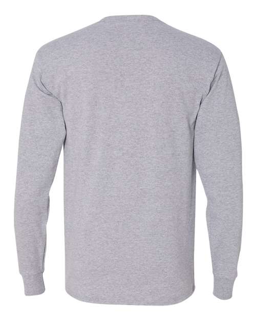 Jerzees 29L Adult DRI-POWER ACTIVE Long-Sleeve T-Shirt #color_ATHLETIC HEATHER