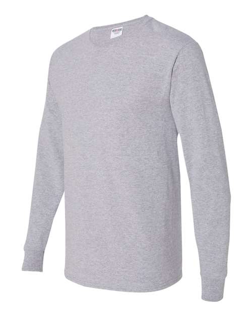 Jerzees 29L Adult DRI-POWER ACTIVE Long-Sleeve T-Shirt #color_ATHLETIC HEATHER