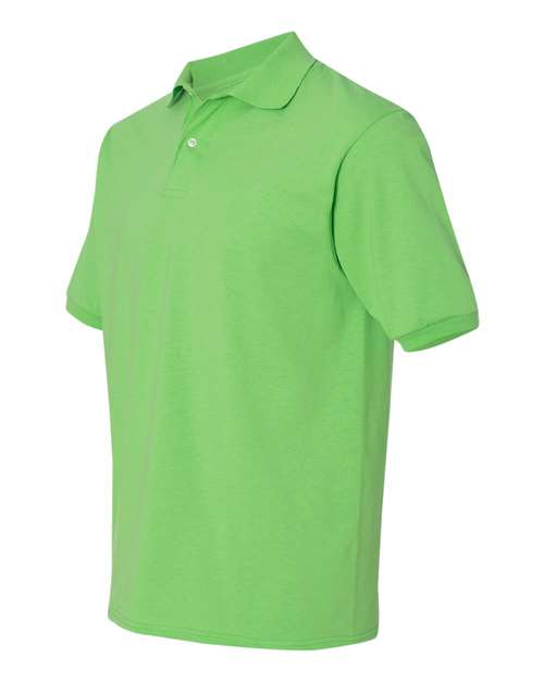 Jerzees 437 Adult SpotShield Jersey Polo #color_KIWI