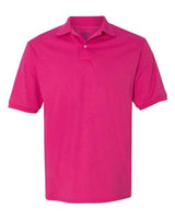 Jerzees 437 Adult SpotShield Jersey Polo #color_CYBER PINK