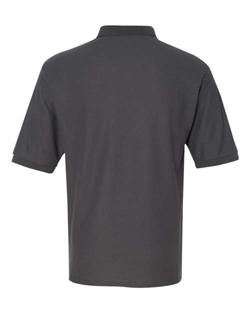 Jerzees 537MSR Adult Easy Care Polo #color_CHARCOAL GREY