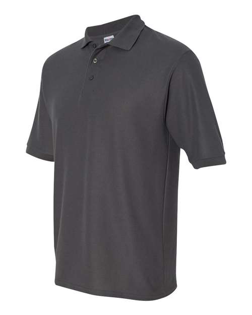 Jerzees 537MSR Adult Easy Care Polo #color_CHARCOAL GREY