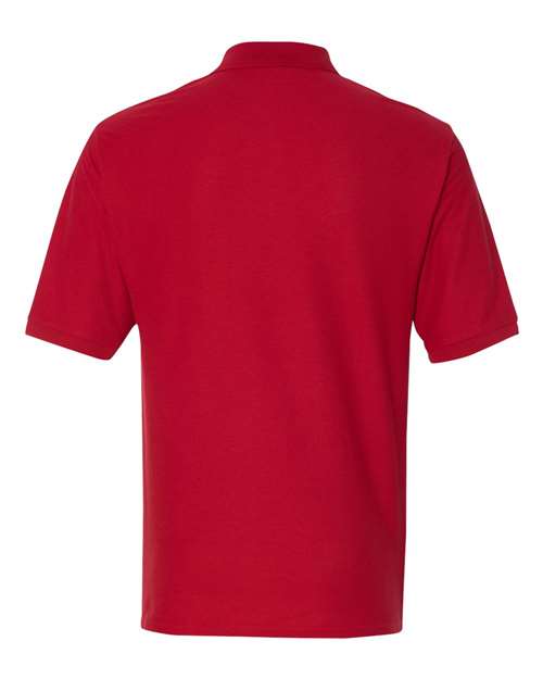Jerzees 537MSR Adult Easy Care Polo #color_TRUE RED