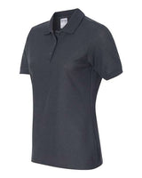 Jerzees 537WR Ladies' Easy Care Polo #color_CHARCOAL GREY