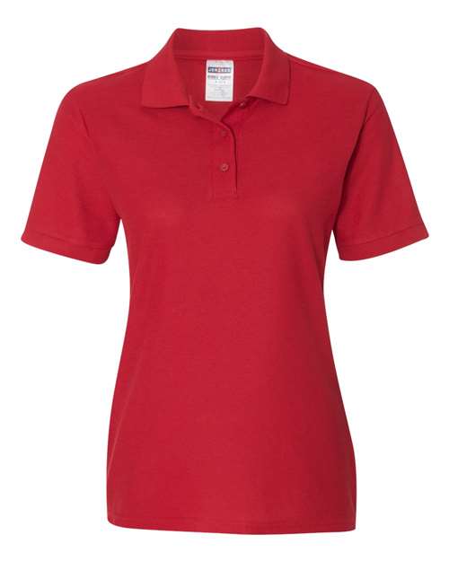Jerzees 537WR Ladies' Easy Care Polo #color_TRUE RED