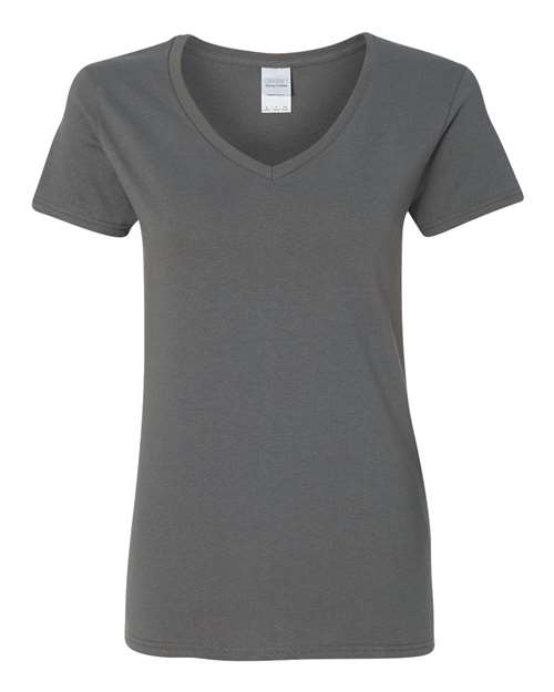 Gildan G500VL Ladies' Heavy Cotton V-Neck T-Shirt #color_CHARCOAL