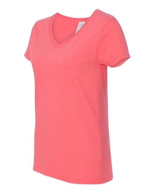 Gildan G500VL Ladies' Heavy Cotton V-Neck T-Shirt #color_CORAL SILK