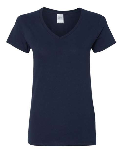 Gildan G500VL Ladies' Heavy Cotton V-Neck T-Shirt #color_NAVY