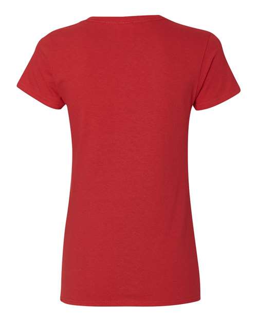 Gildan G500VL Ladies' Heavy Cotton V-Neck T-Shirt #color_RED