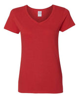 Gildan G500VL Ladies' Heavy Cotton V-Neck T-Shirt #color_RED