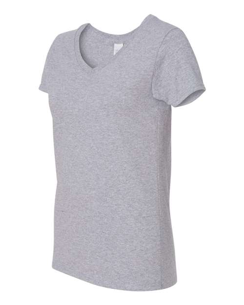 Gildan G500VL Ladies' Heavy Cotton V-Neck T-Shirt #color_SPORT GREY