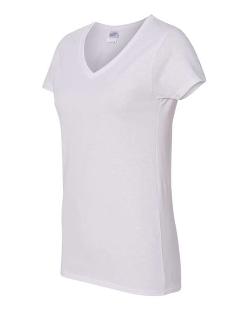 Gildan G500VL Ladies' Heavy Cotton V-Neck T-Shirt #color_WHITE