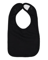 Rabbit Skins RS1005 Infant Premium Jersey Bib #color_BLACK