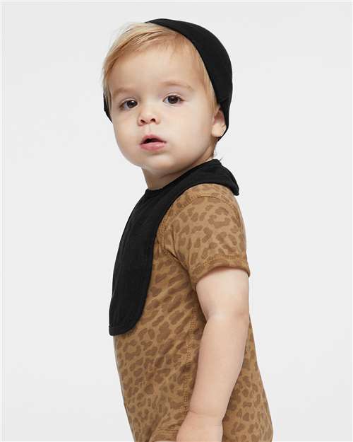 Rabbit Skins RS1005 Infant Premium Jersey Bib #color_BLACK