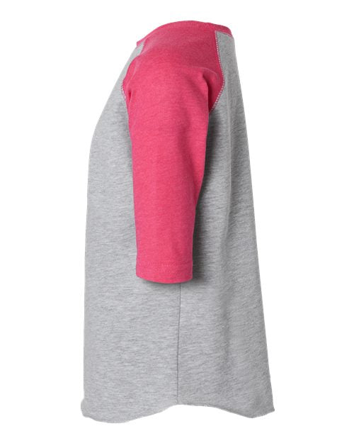 Rabbit Skins RS3330 Toddler Baseball T-Shirt #color_VN HT/ VN HT PNK