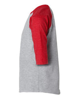 Rabbit Skins RS3330 Toddler Baseball T-Shirt #color_VN HTHR/ VN RED