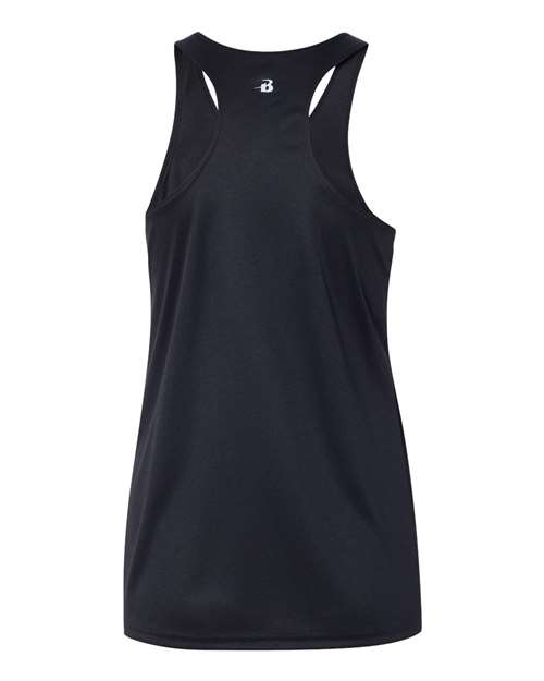 Badger 4166 Women’s B-Core Racerback Tank Top #color_Black