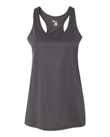 Badger 4166 Women’s B-Core Racerback Tank Top #color_Graphite