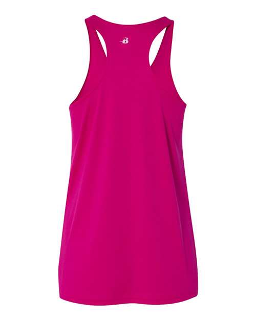 Badger 4166 Women’s B-Core Racerback Tank Top #color_Hot Pink