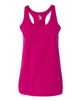 Badger 4166 Women’s B-Core Racerback Tank Top #color_Hot Pink
