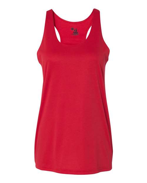Badger 4166 Women’s B-Core Racerback Tank Top #color_Red
