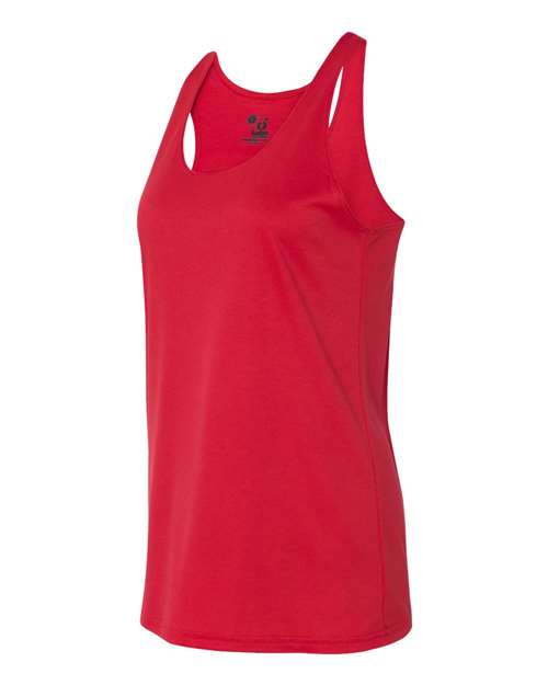 Badger 4166 Women’s B-Core Racerback Tank Top #color_Red