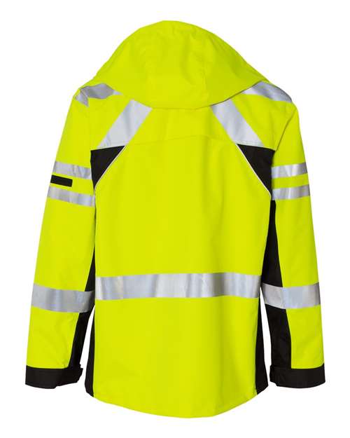 Kishigo JS135-136 Premium Black Series 2-In-1 Jacket #color_Lime