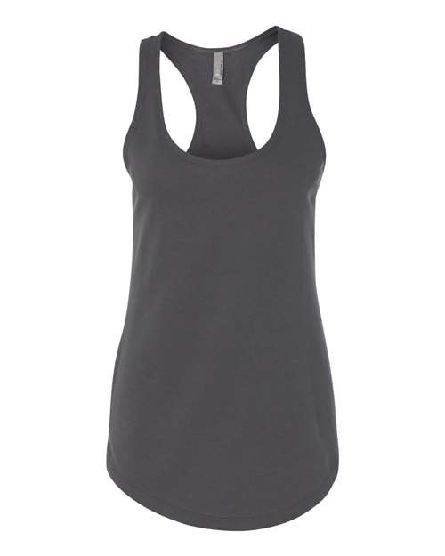 Next Level 6933 Ladies' French Terry RacerbackTank #color_DARK GRAY
