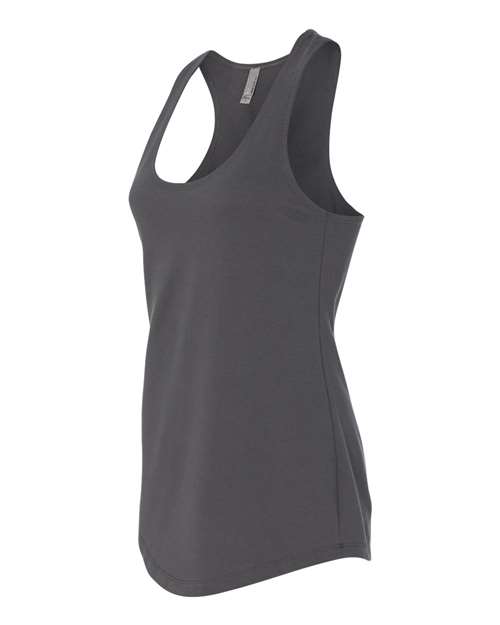 Next Level 6933 Ladies' French Terry RacerbackTank #color_DARK GRAY