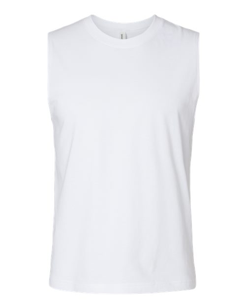 Bella + Canvas 3483 Unisex Jersey Muscle Tank #color_WHITE
