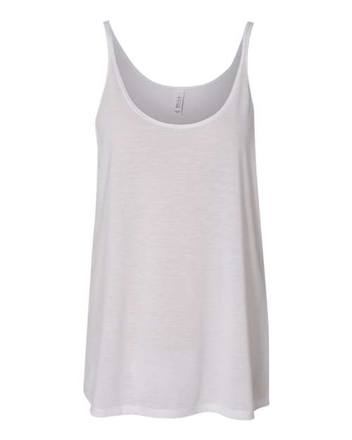 Bella + Canvas 8838 Ladies' Slouchy Tank #color_WHITE