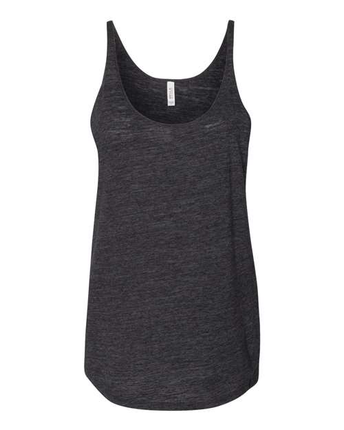 Bella + Canvas 8838 Ladies' Slouchy Tank #color_CHRCL BLK SLUB
