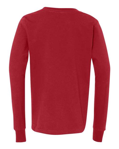 Bella + Canvas 3501Y Youth Jersey Long-Sleeve T-Shirt #color_RED