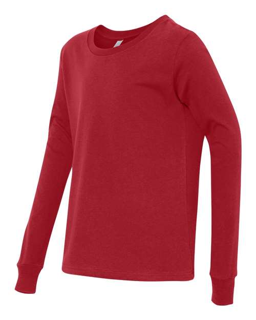 Bella + Canvas 3501Y Youth Jersey Long-Sleeve T-Shirt #color_RED