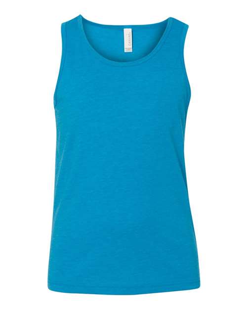 Bella + Canvas 3480Y Youth Jersey Tank #color_NEON BLUE