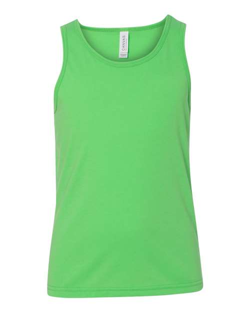 Bella + Canvas 3480Y Youth Jersey Tank #color_NEON GREEN