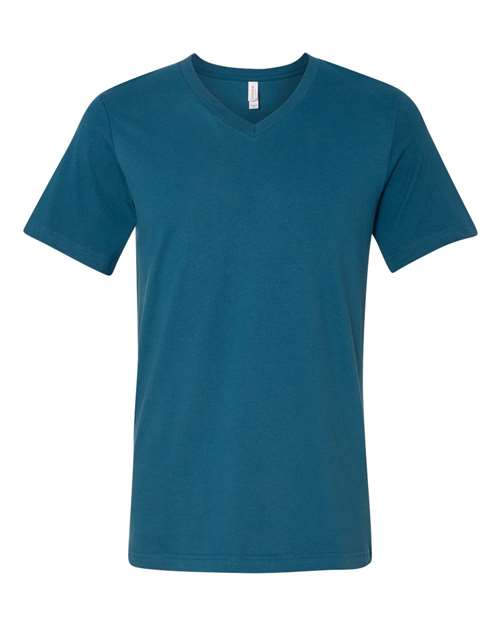 Bella + Canvas 3005 Unisex Jersey Short-Sleeve V-Neck T-Shirt #color_DEEP TEAL