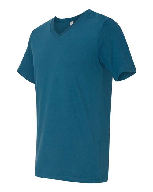 Bella + Canvas 3005 Unisex Jersey Short-Sleeve V-Neck T-Shirt #color_DEEP TEAL