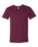 Bella + Canvas 3005 Unisex Jersey Short-Sleeve V-Neck T-Shirt #color_MAROON